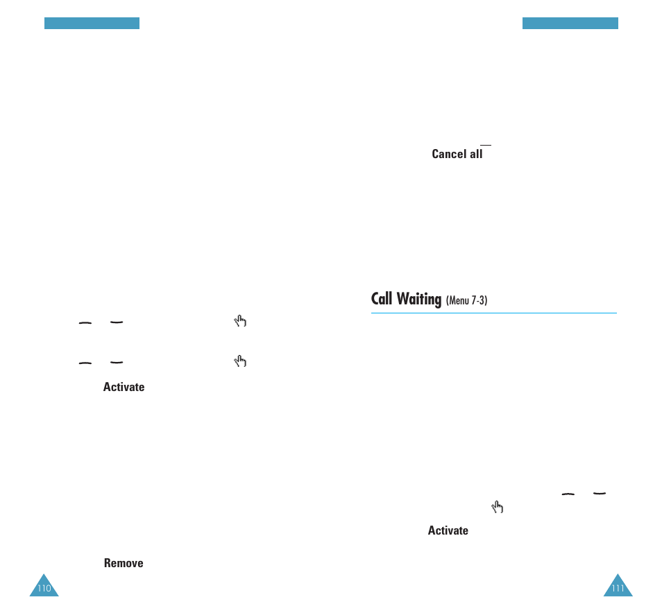 Call waiting | Samsung GH68-03213A User Manual | Page 58 / 82