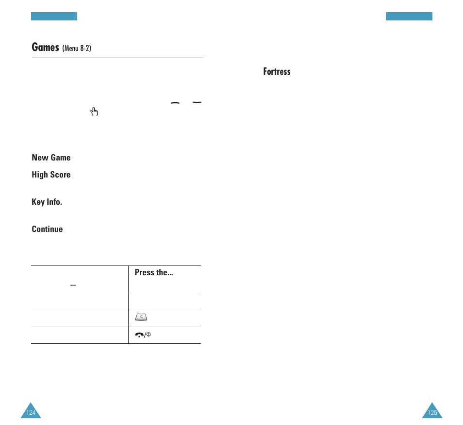 Games, Fortress | Samsung GH68-03213A User Manual | Page 65 / 82