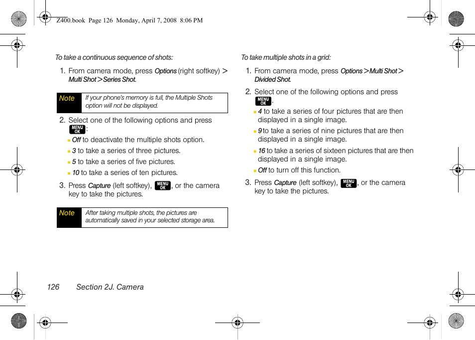 Samsung Z400 User Manual | Page 142 / 213