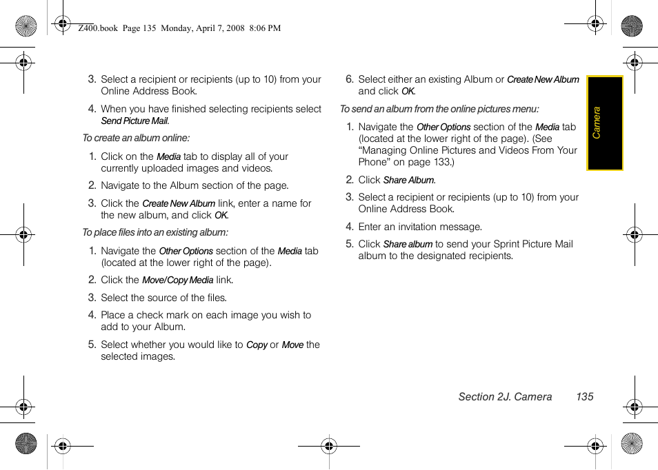 Samsung Z400 User Manual | Page 151 / 213