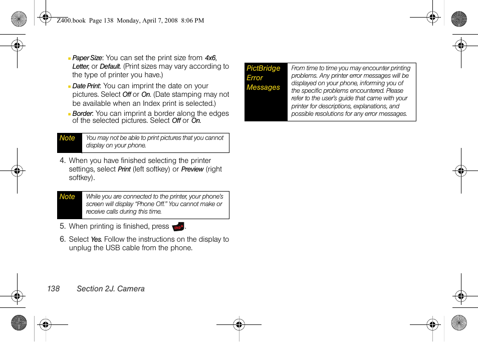 Samsung Z400 User Manual | Page 154 / 213