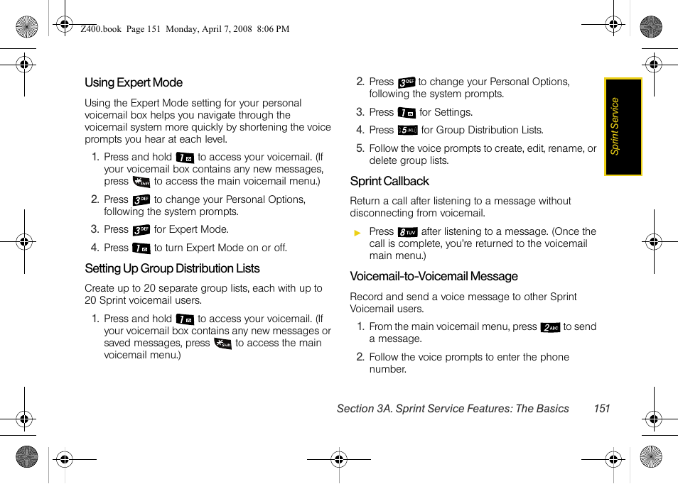 Samsung Z400 User Manual | Page 167 / 213