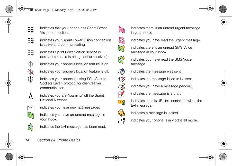 Samsung Z400 User Manual | Page 30 / 213