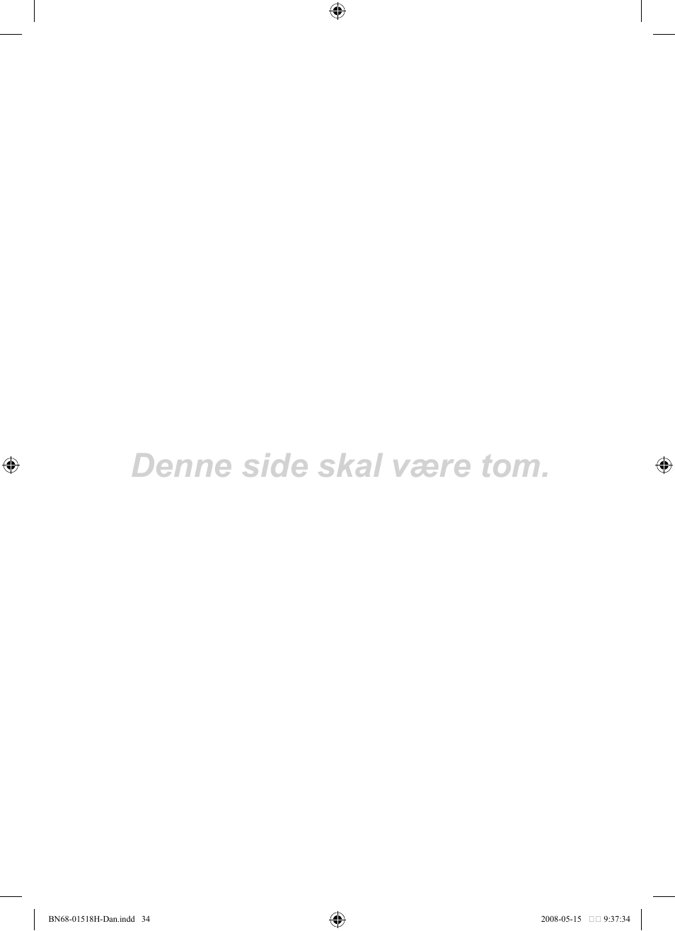 Denne side skal være tom | Samsung BN68-01518H-00 User Manual | Page 106 / 177