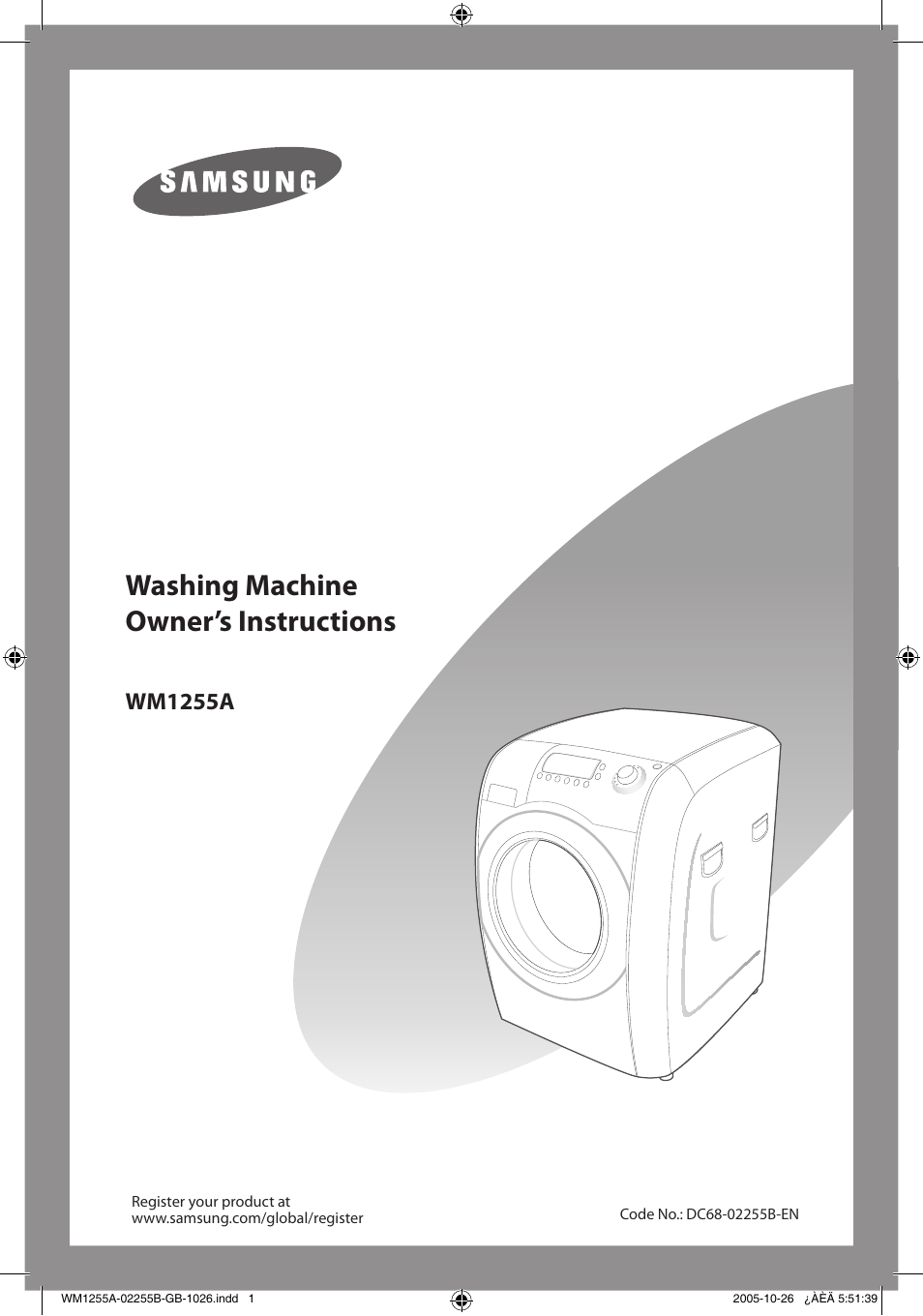 Samsung WM1255A User Manual | 24 pages