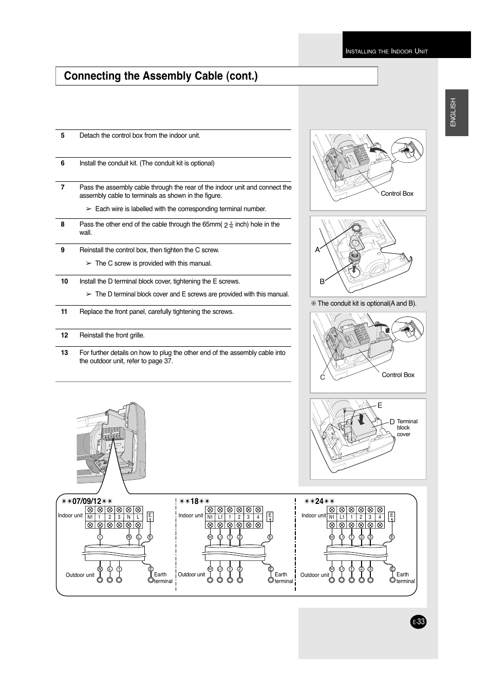 Connecting the assembly cable (cont.) | Samsung A6 User Manual | Page 33 / 46