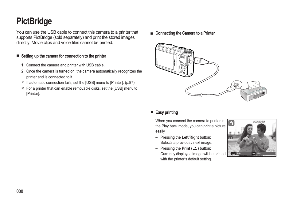 Pictbridge | Samsung WB500 User Manual | Page 89 / 114