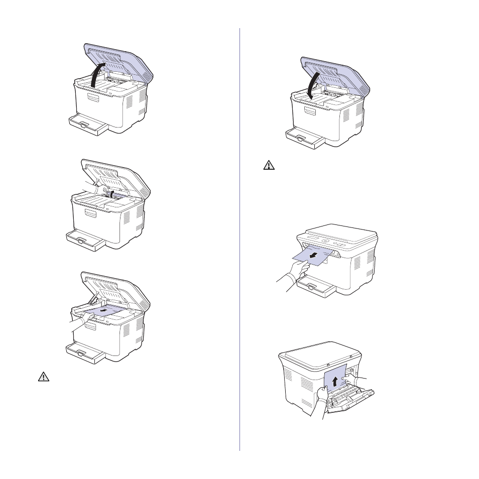 In the paper exit area, In the paper exit area" on | Samsung CLX-3175FW User Manual | Page 152 / 220