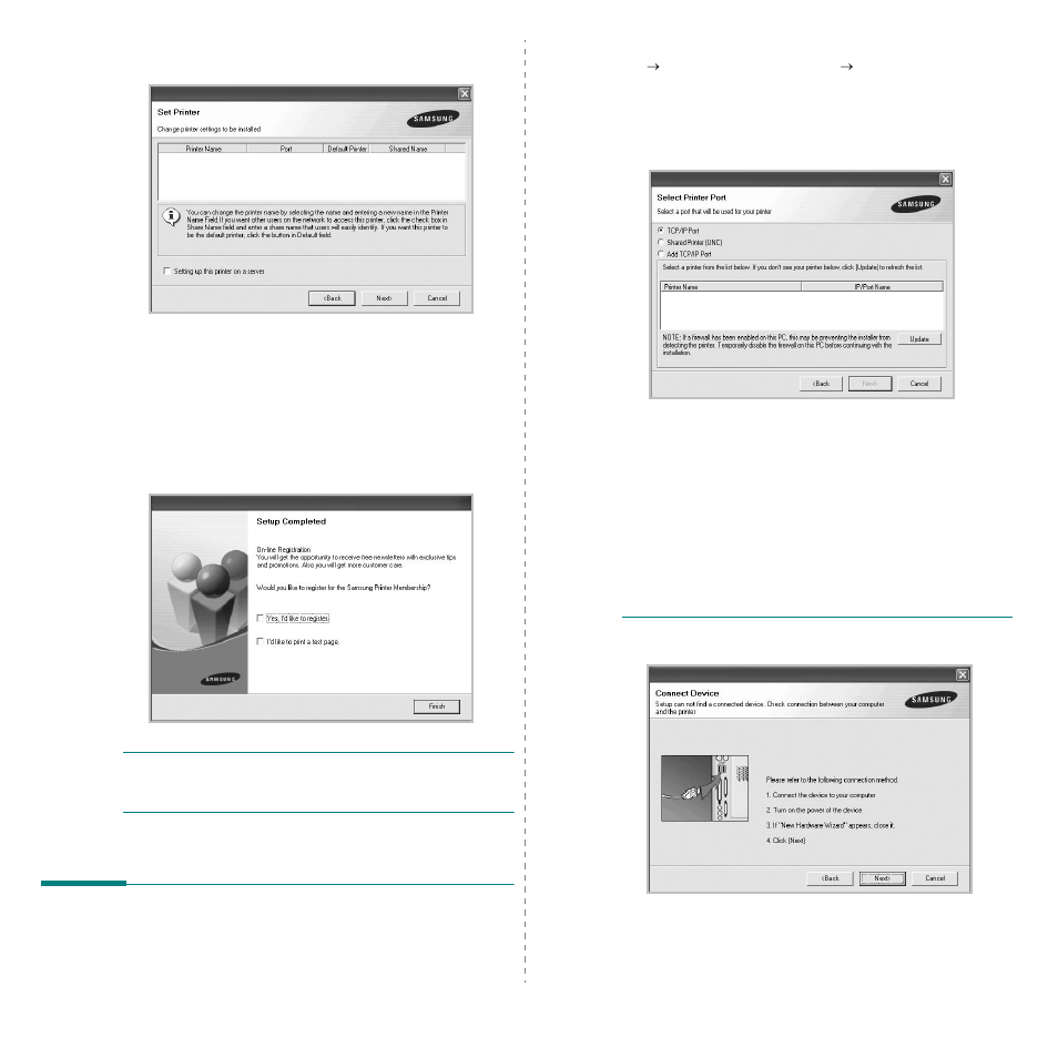 Reinstalling printer software | Samsung CLX-3175FW User Manual | Page 186 / 220