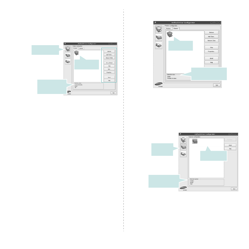 Printers configuration, Scanners configuration, Printers configuration scanners configuration | Samsung CLX-3175FW User Manual | Page 207 / 220