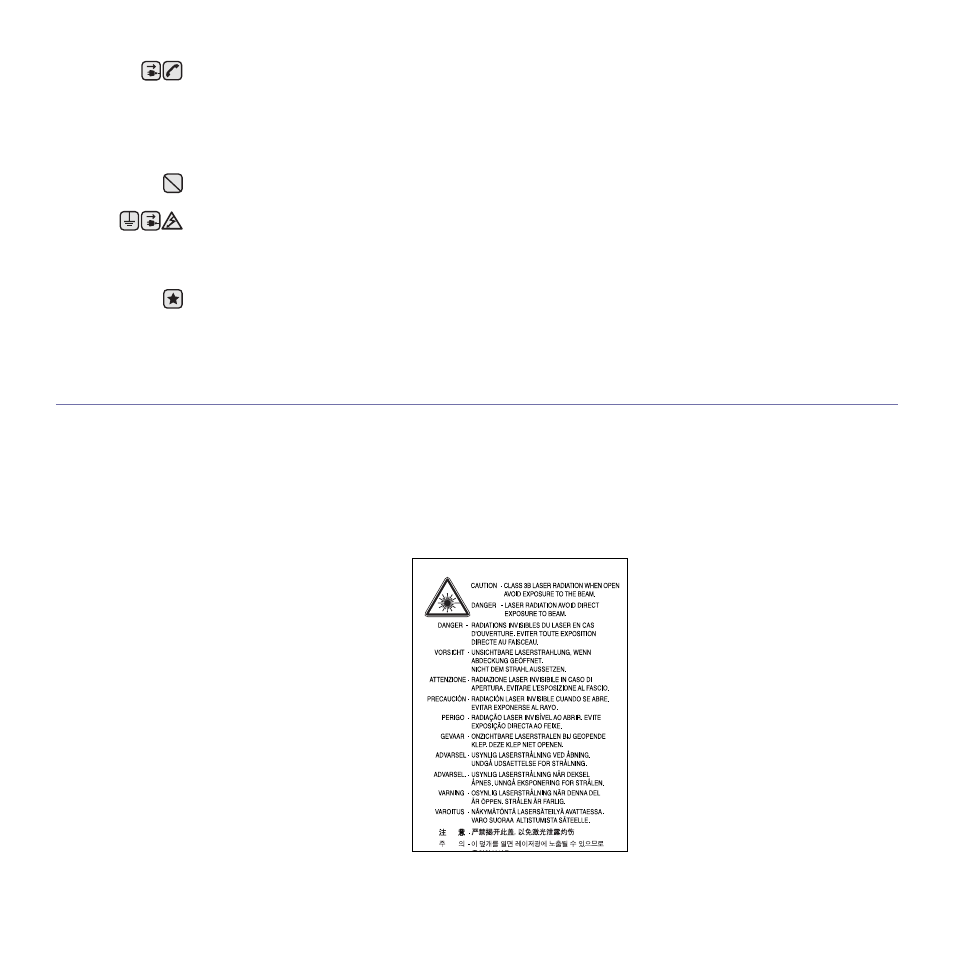 Laser safety statement | Samsung CLX-3175FW User Manual | Page 6 / 220