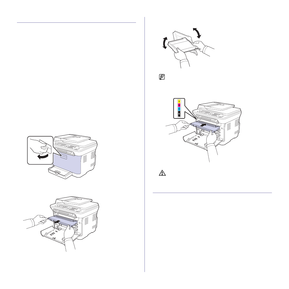 Maintaining the cartridge, Toner cartridge storage, Expected cartridge life | Redistributing toner, Replacing the toner cartridge | Samsung CLX-3175FW User Manual | Page 67 / 220