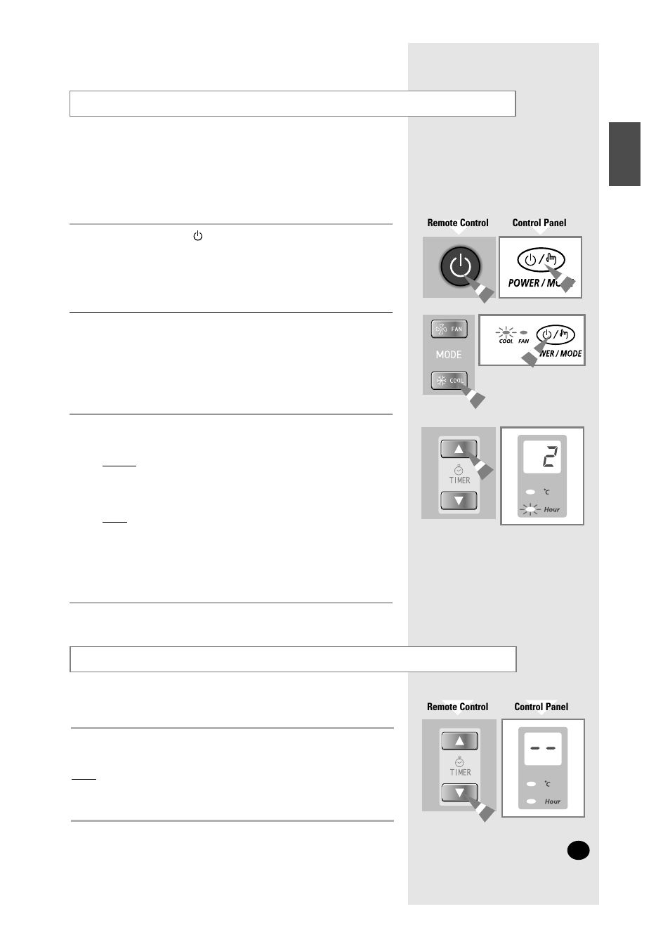 Switching the unit off automatically (off timer) | Samsung WC12ZR User Manual | Page 11 / 18