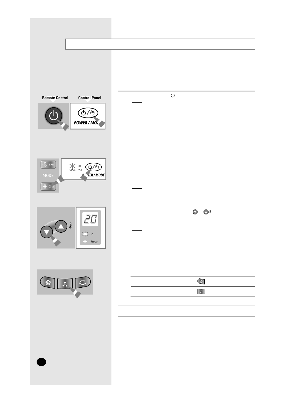 Cooling your room | Samsung WC12ZR User Manual | Page 8 / 18