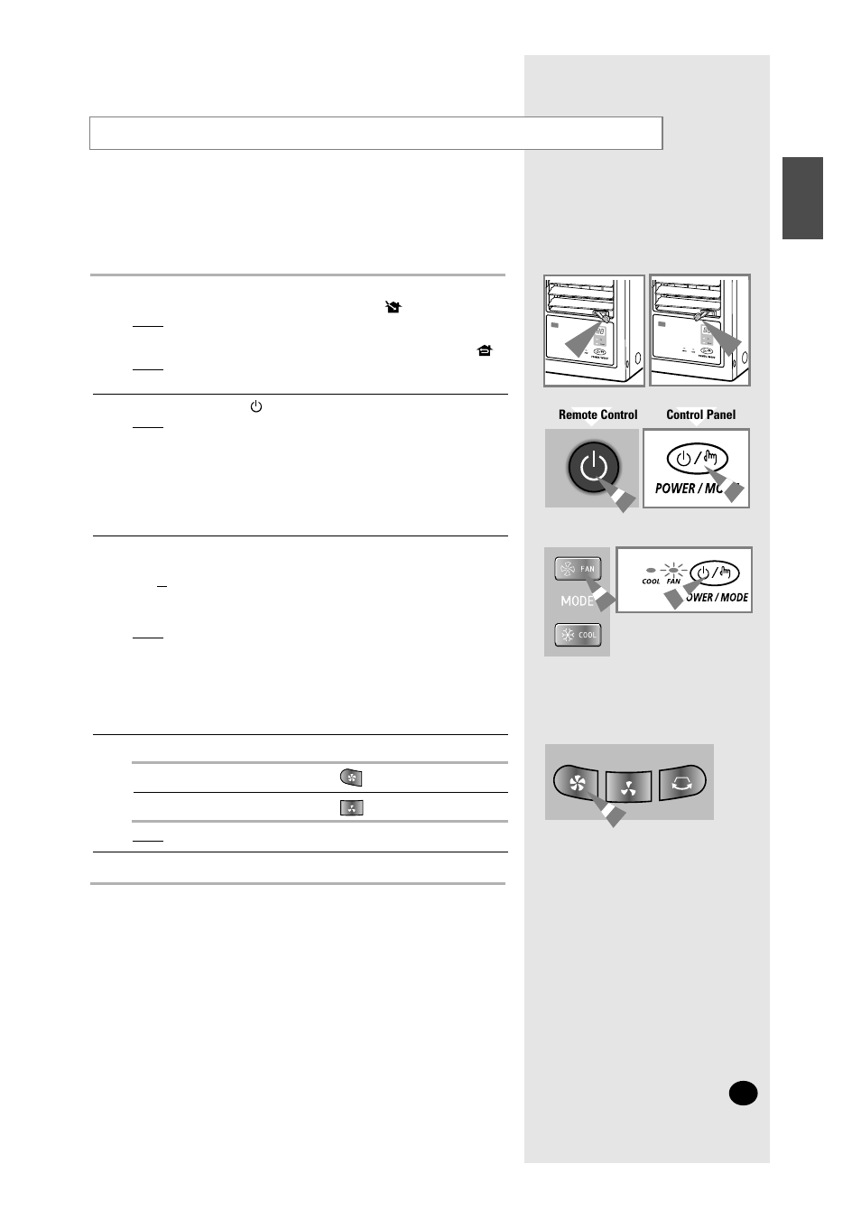 Airing your room | Samsung WC12ZR User Manual | Page 9 / 18