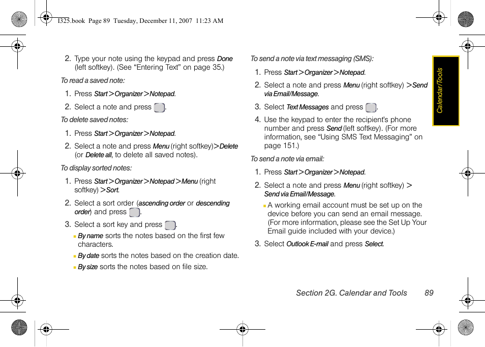 Samsung ACE User Manual | Page 104 / 210