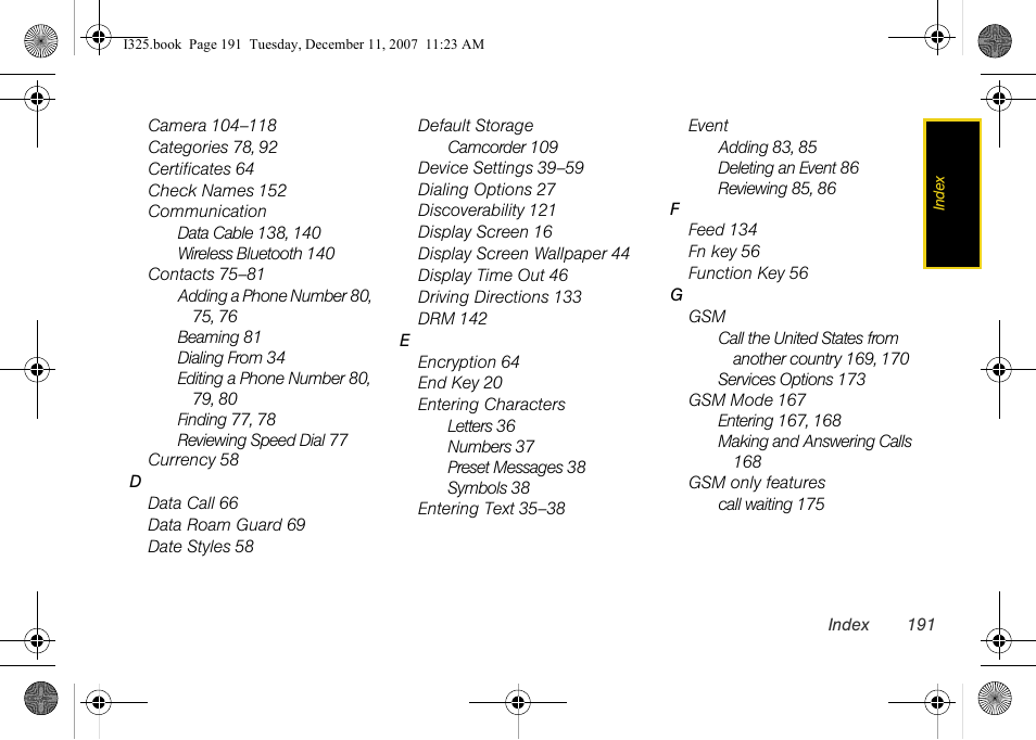 Samsung ACE User Manual | Page 206 / 210