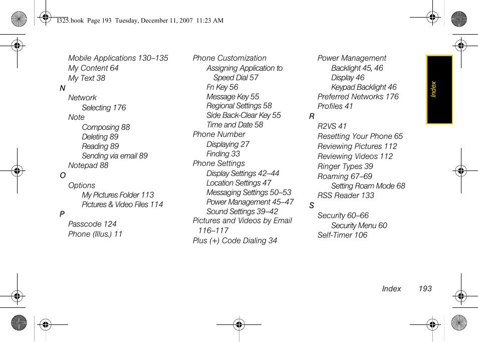 Samsung ACE User Manual | Page 208 / 210