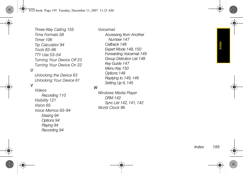 Samsung ACE User Manual | Page 210 / 210