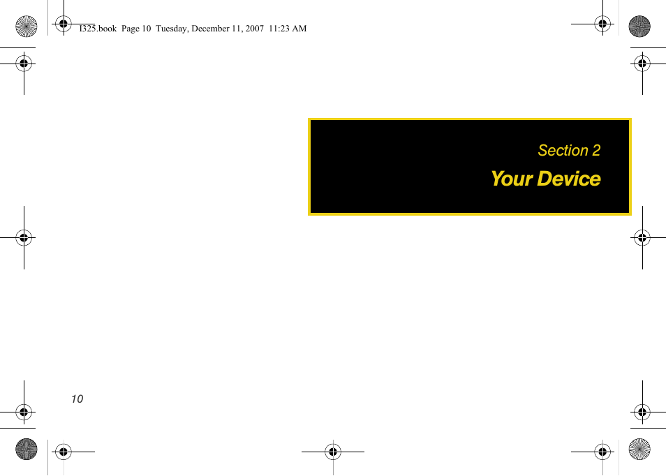 Your device, Section 2: your device | Samsung ACE User Manual | Page 25 / 210