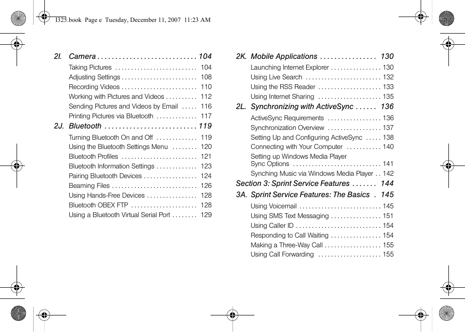 Samsung ACE User Manual | Page 5 / 210