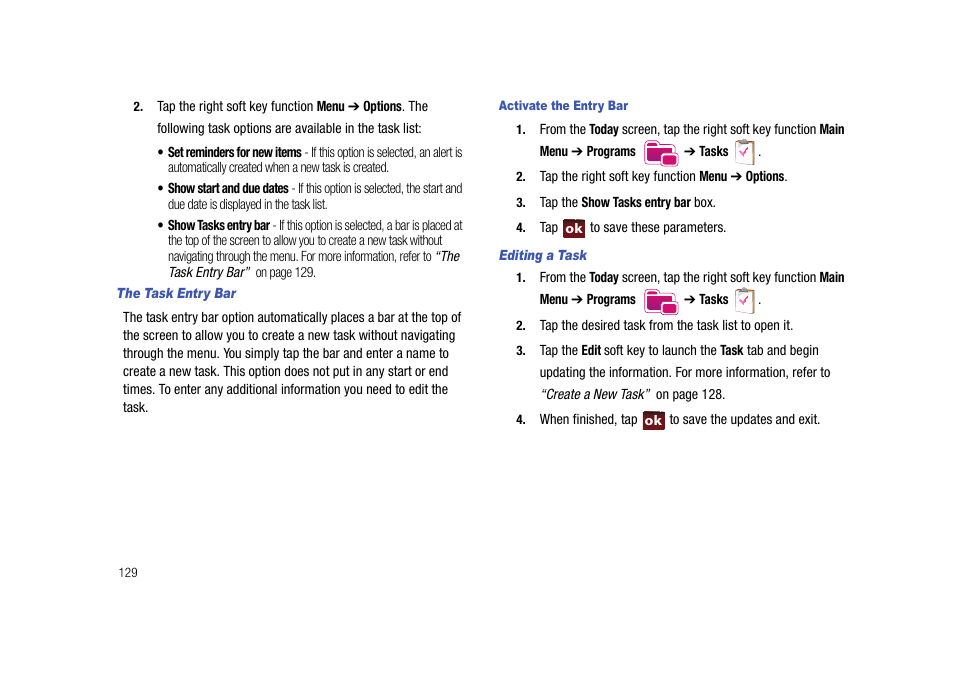 Samsung Cell Phone User Manual | Page 132 / 209