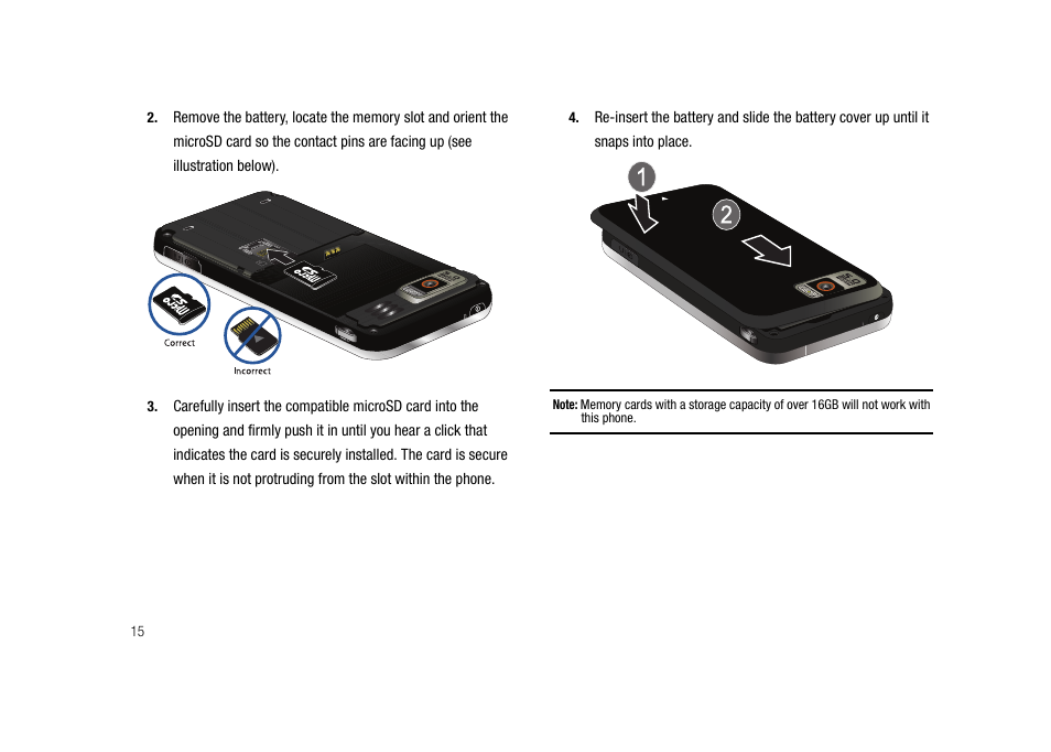 Samsung Cell Phone User Manual | Page 18 / 209