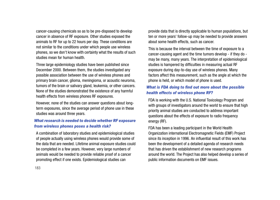 Samsung Cell Phone User Manual | Page 186 / 209
