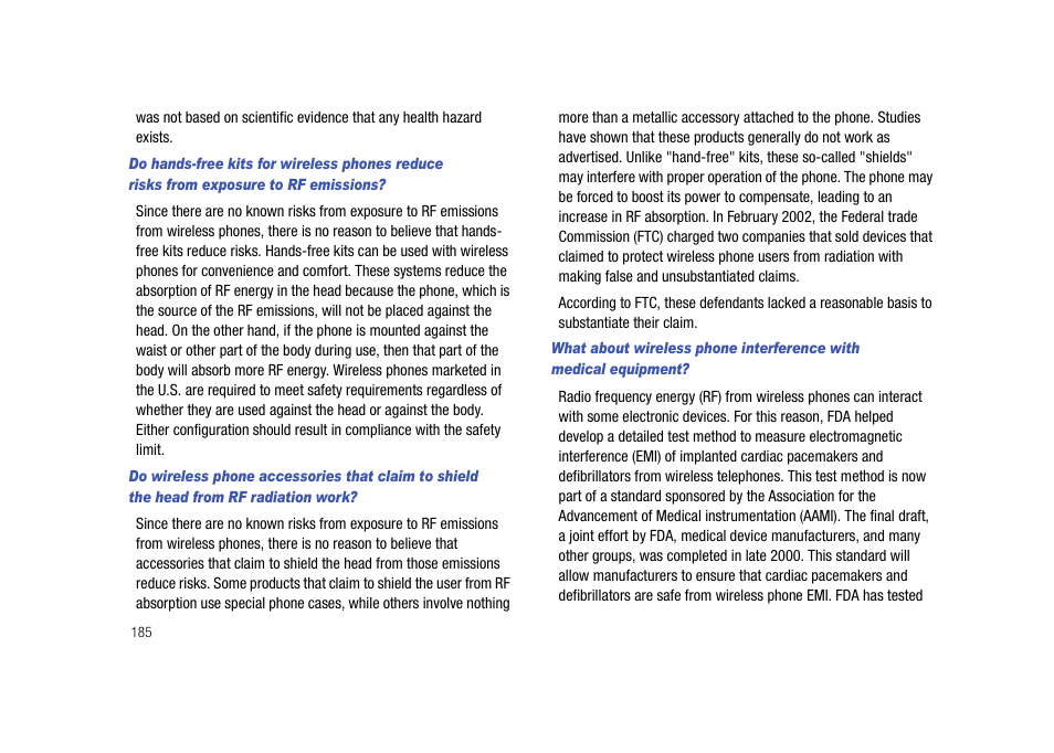 Samsung Cell Phone User Manual | Page 188 / 209