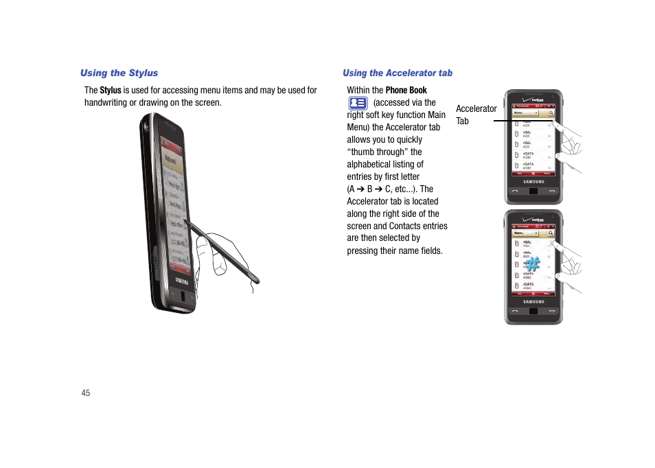 Samsung Cell Phone User Manual | Page 48 / 209
