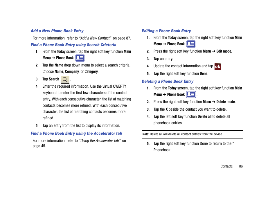 Samsung Cell Phone User Manual | Page 89 / 209