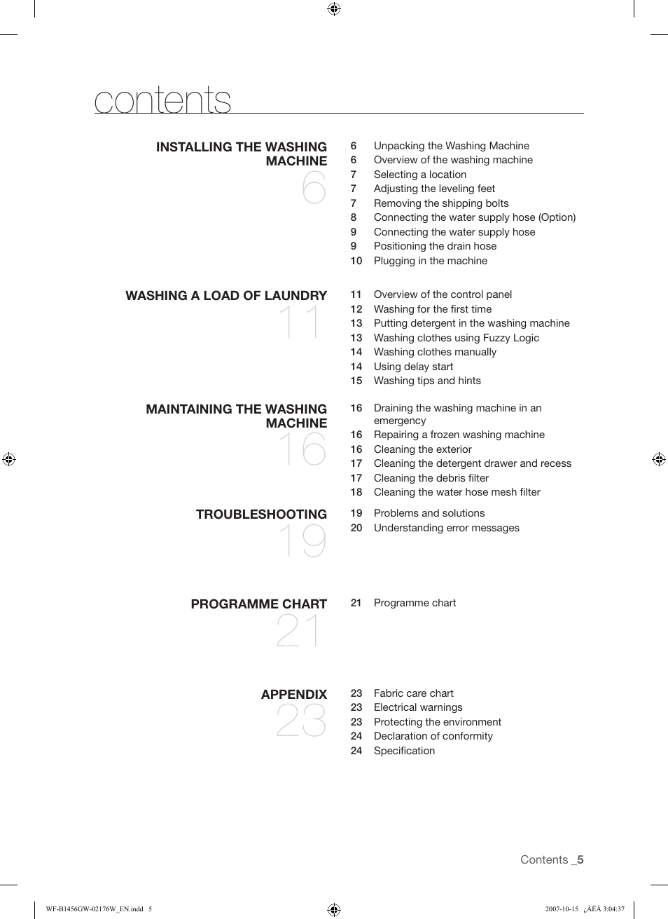 Samsung WF-F10 User Manual | Page 5 / 78