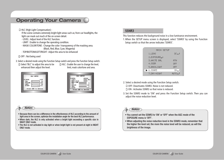 Operating your camera | Samsung SOC-4160 User Manual | Page 12 / 19