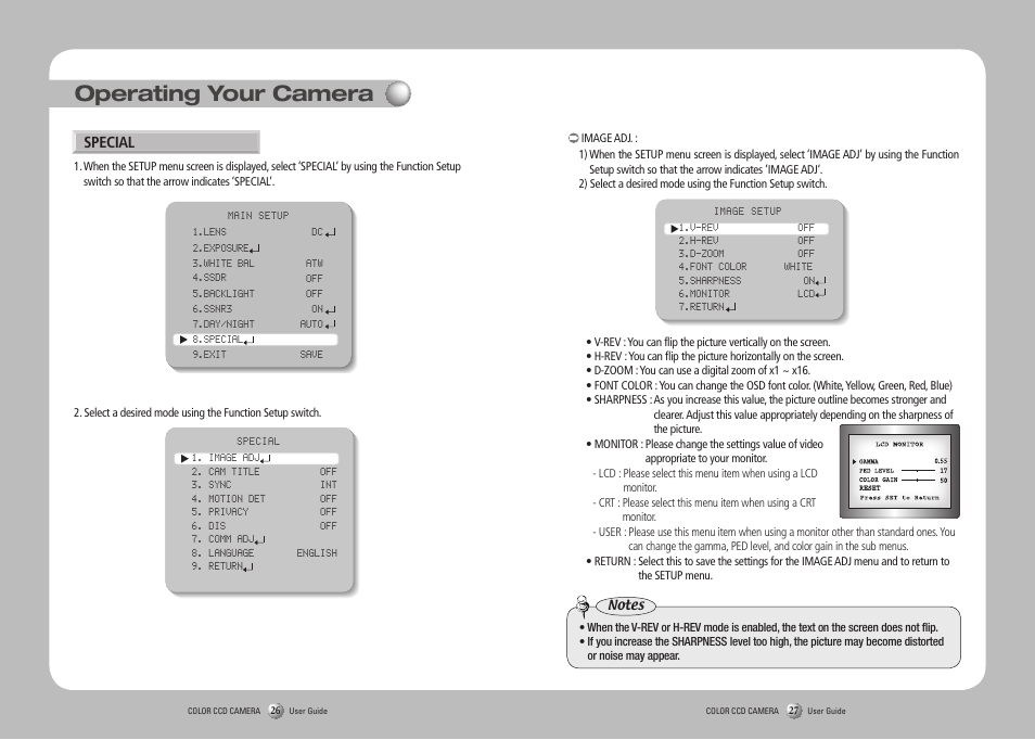 Operating your camera | Samsung SOC-4160 User Manual | Page 14 / 19