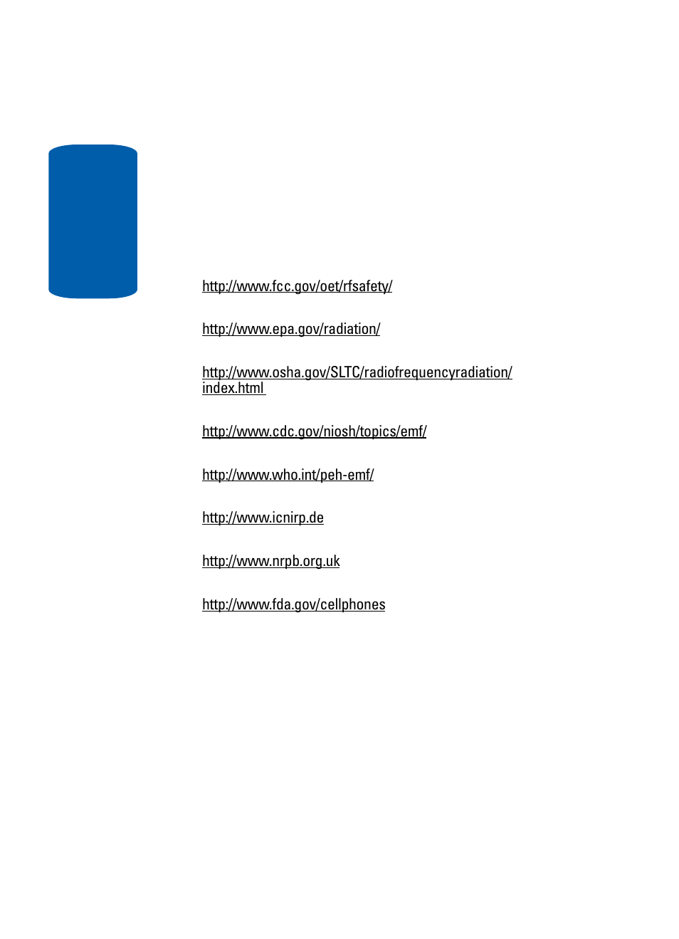 Road safety | Samsung SGH-t609 User Manual | Page 188 / 214