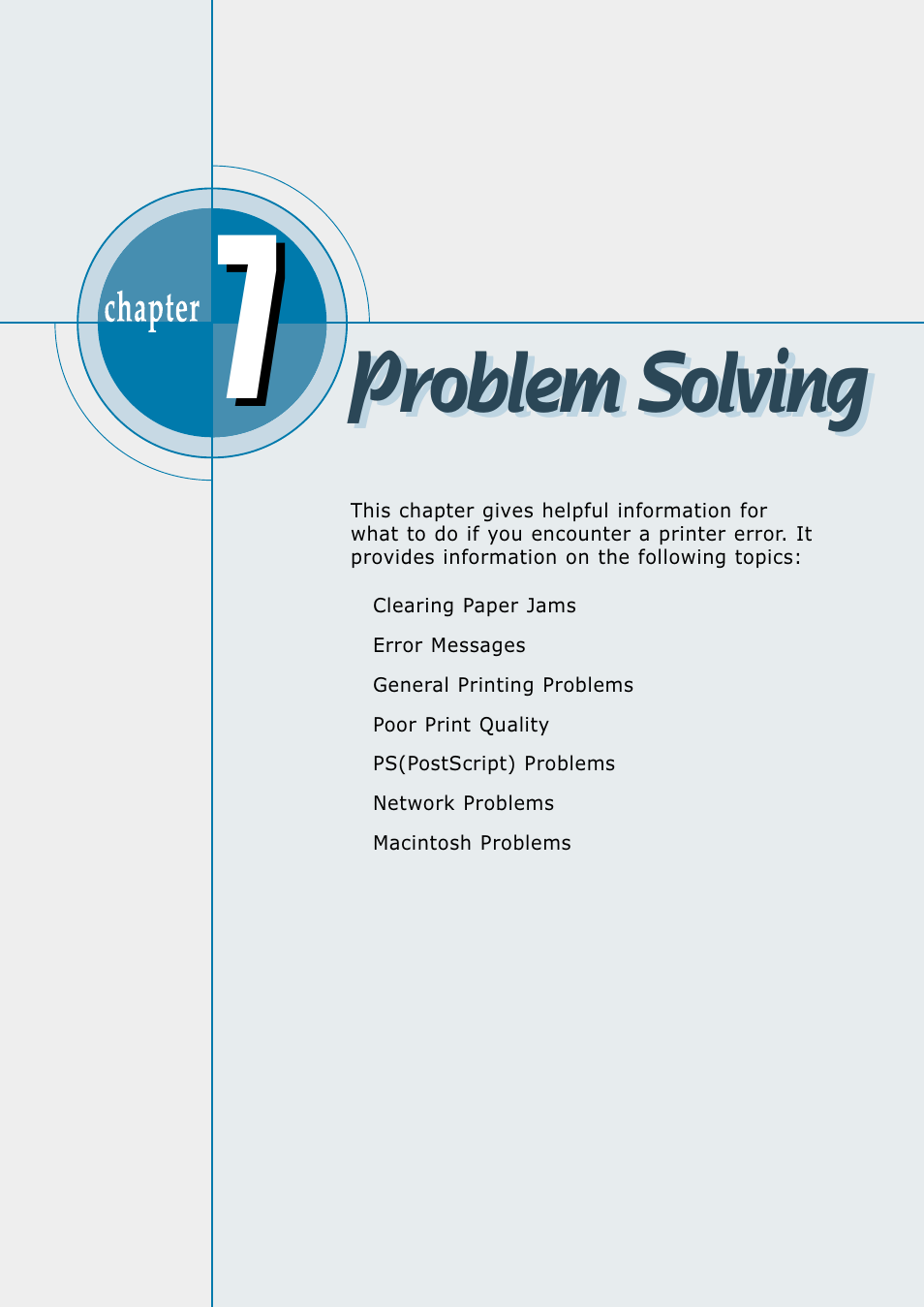 Problem solving | Samsung ML 7300N User Manual | Page 103 / 174