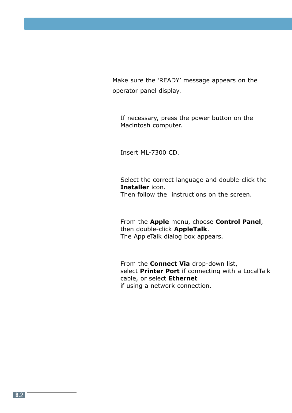 Installing the ps driver, Installing software | Samsung ML 7300N User Manual | Page 123 / 174