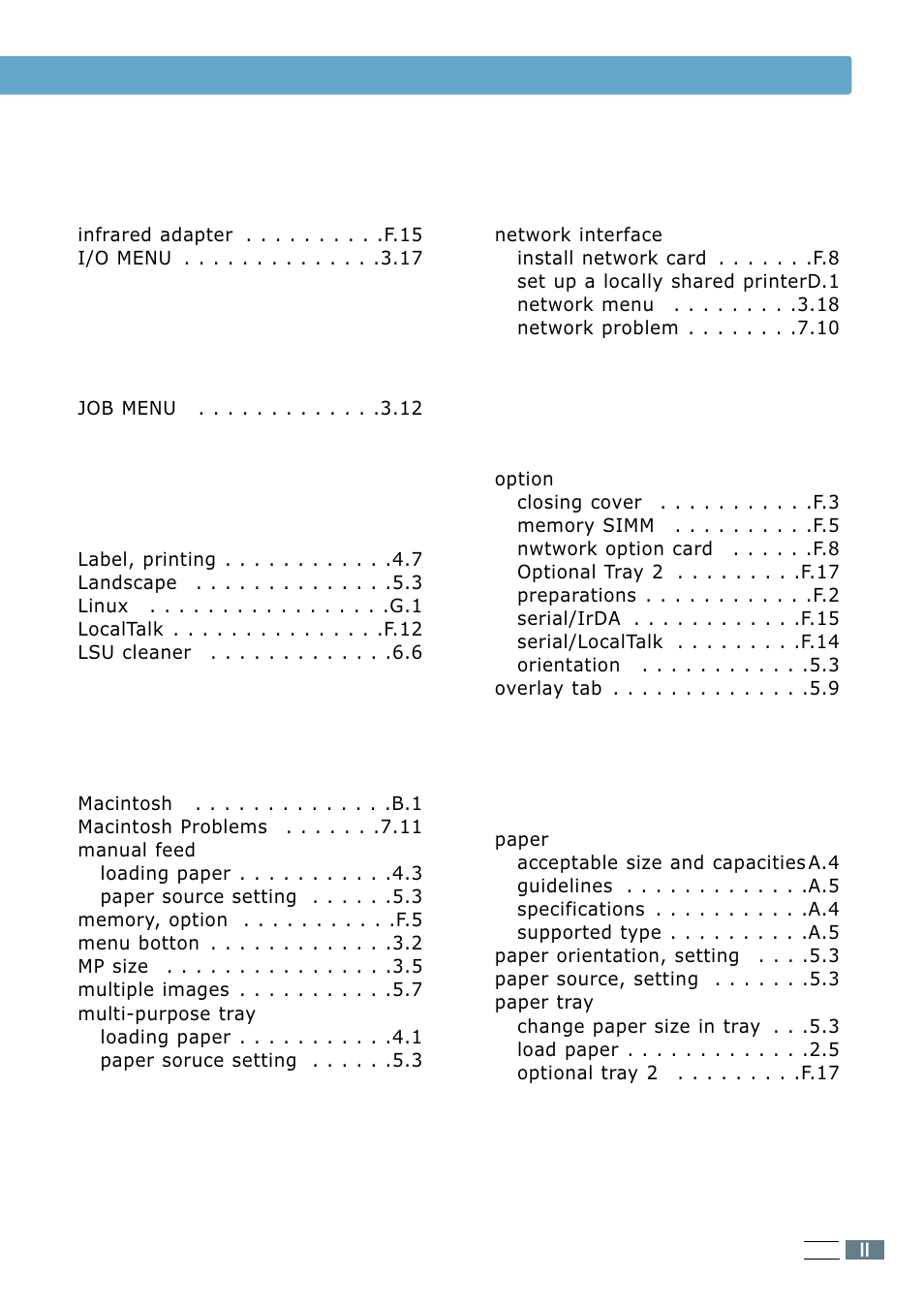 Samsung ML 7300N User Manual | Page 172 / 174