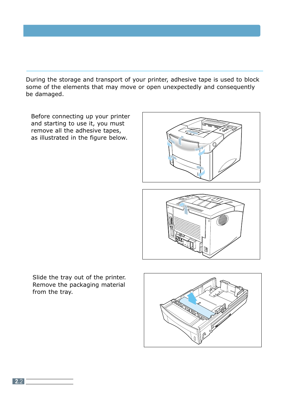 Preparation, Unpacking your printer | Samsung ML 7300N User Manual | Page 19 / 174