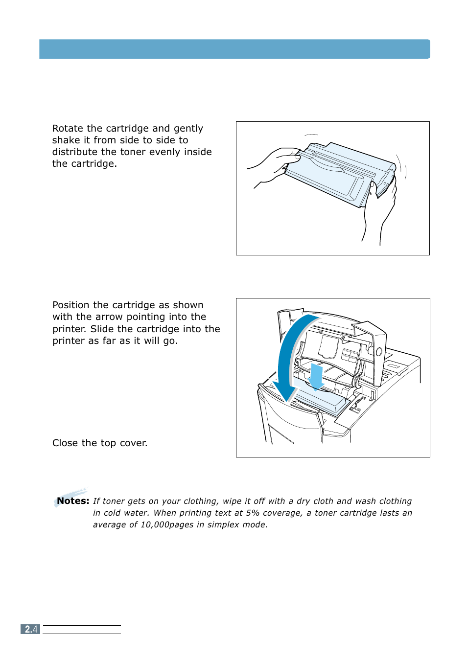 Installing toner cartridge 3 | Samsung ML 7300N User Manual | Page 21 / 174