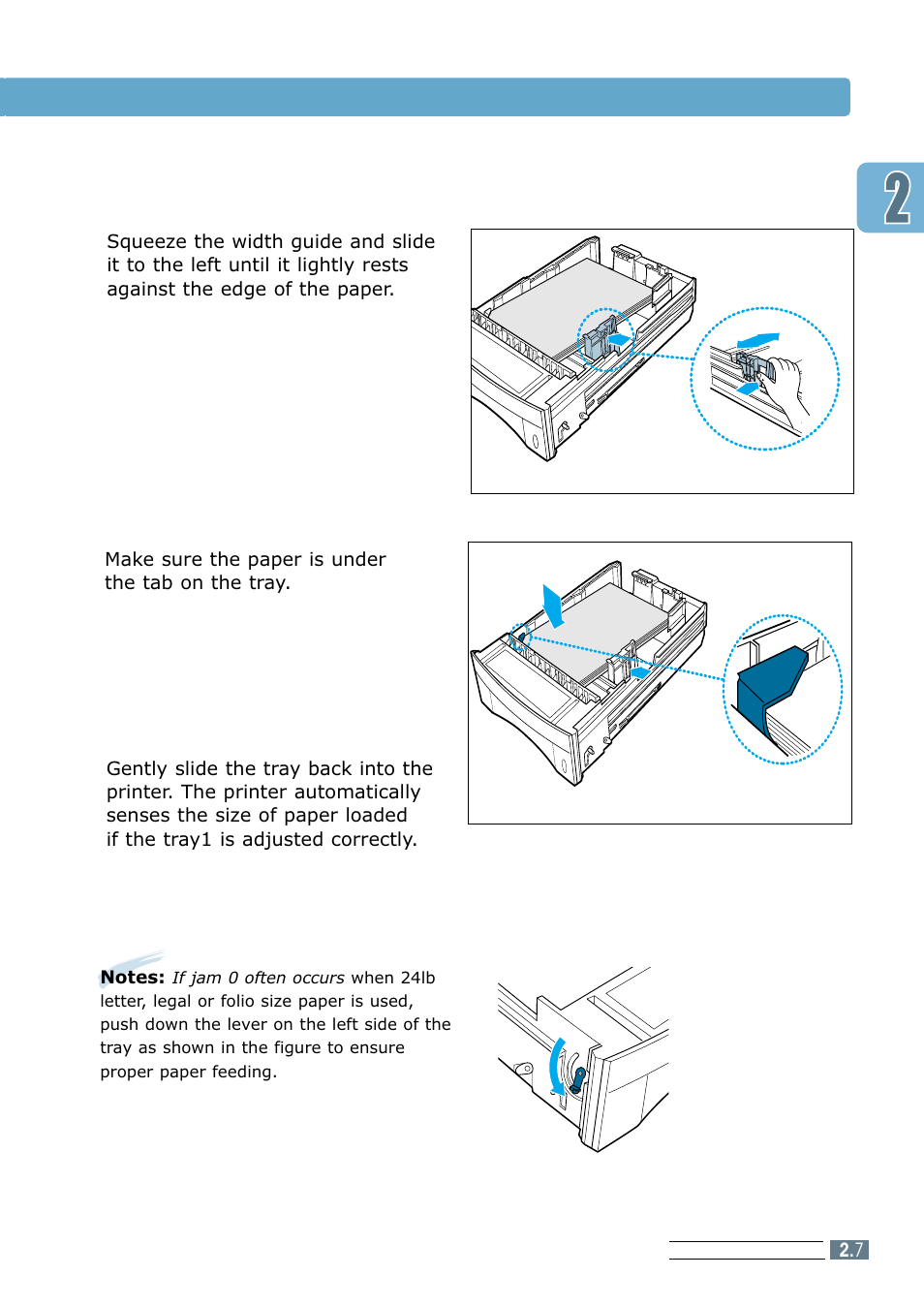 Load paper | Samsung ML 7300N User Manual | Page 24 / 174