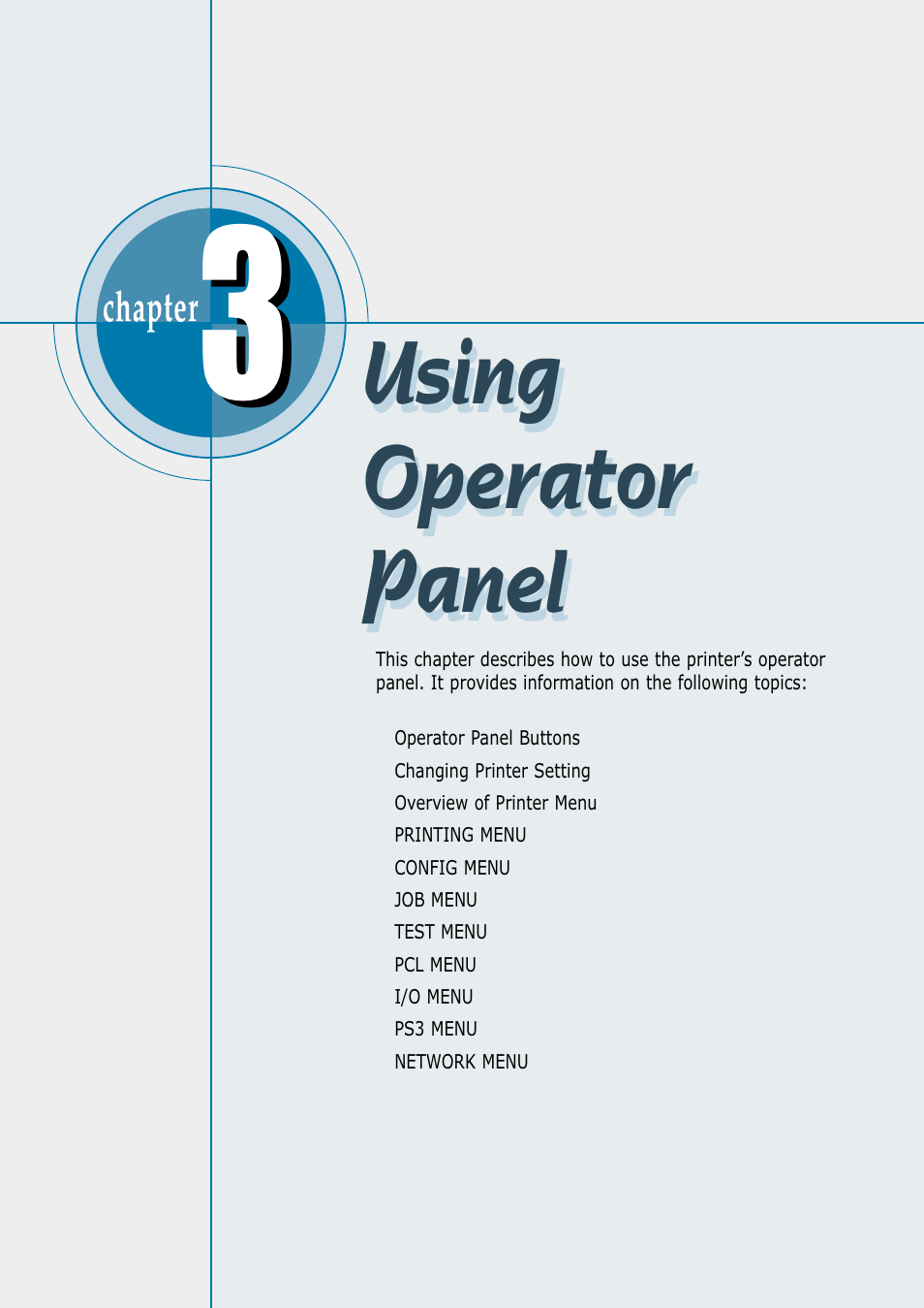 Using operator panel, Using operator panel using operator panel | Samsung ML 7300N User Manual | Page 35 / 174