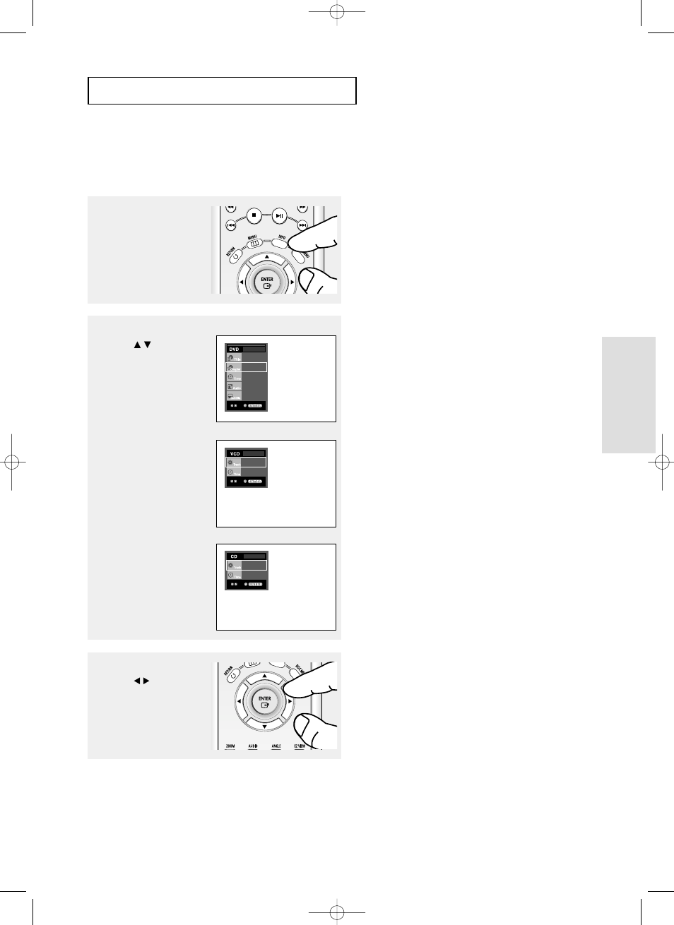 Using the display function, Basic functions b | Samsung DVD-HD850 User Manual | Page 23 / 64