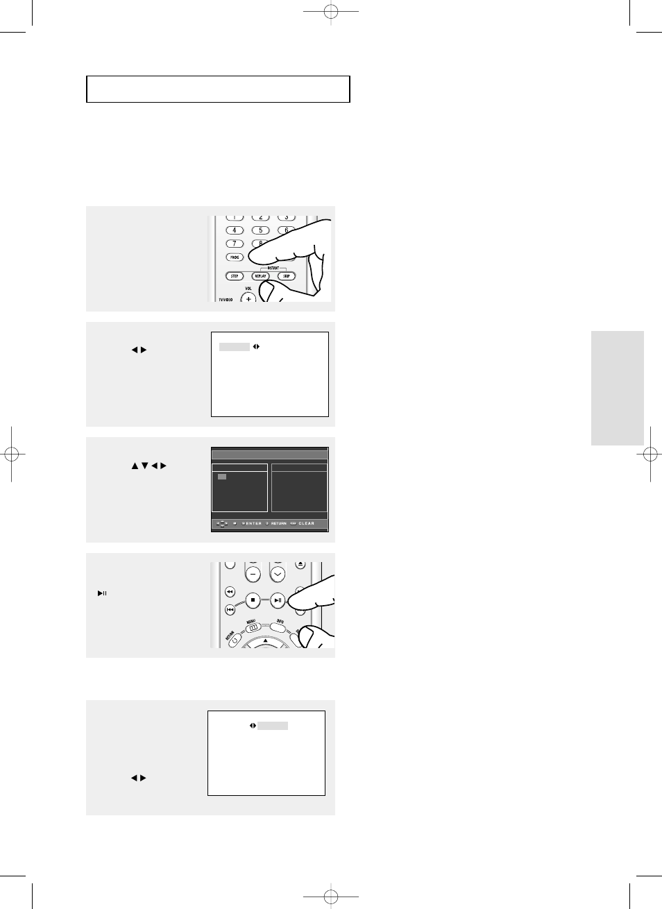 Program play & random play, Basic functions b | Samsung DVD-HD850 User Manual | Page 29 / 64