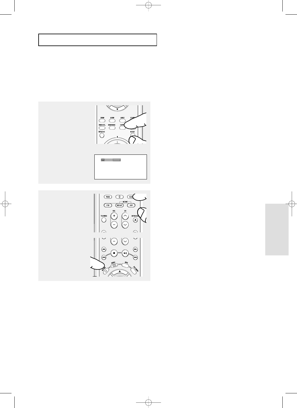 Selecting the subtitle language, Advanced functions a | Samsung DVD-HD850 User Manual | Page 33 / 64