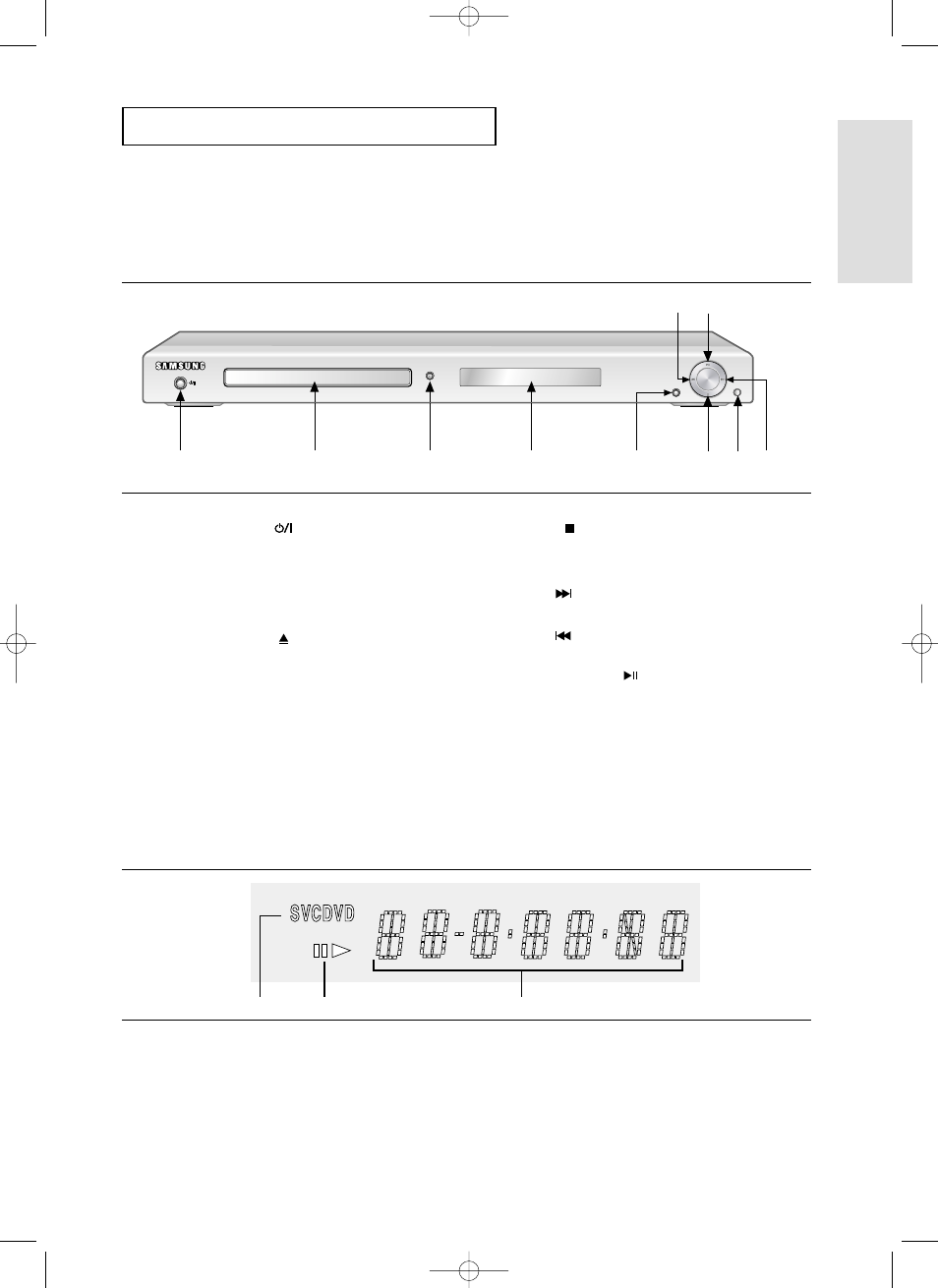 Description, Setup | Samsung DVD-HD850 User Manual | Page 9 / 64