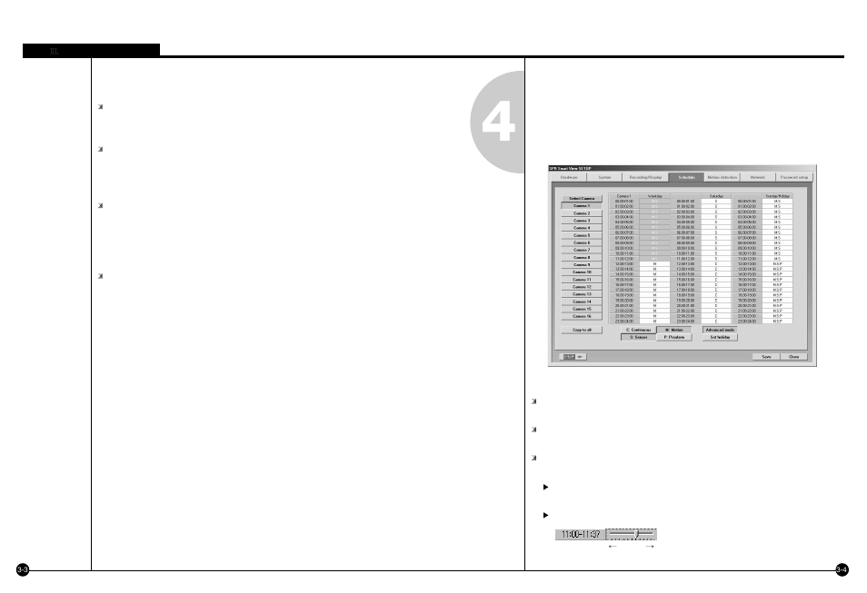 Schedule, Schedule description | Samsung SPR-7416 User Manual | Page 34 / 72