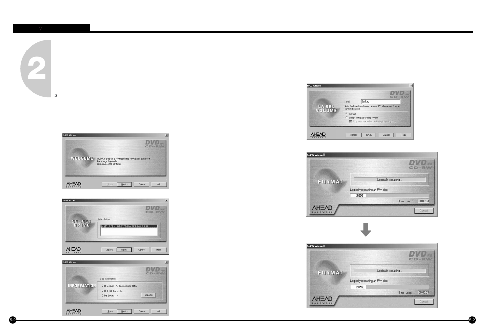Formatting a cd using incd | Samsung SPR-7416 User Manual | Page 56 / 72