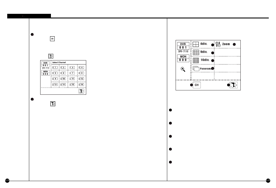 Dvr control screen (search mode), Configuration of control screen | Samsung SPR-7416 User Manual | Page 66 / 72