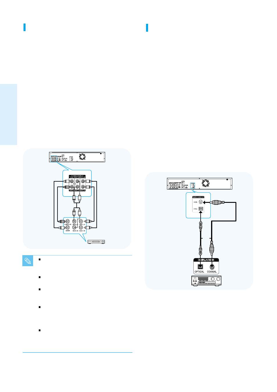 Connecting, 22 - english | Samsung Blu-ray Disc User Manual | Page 22 / 50